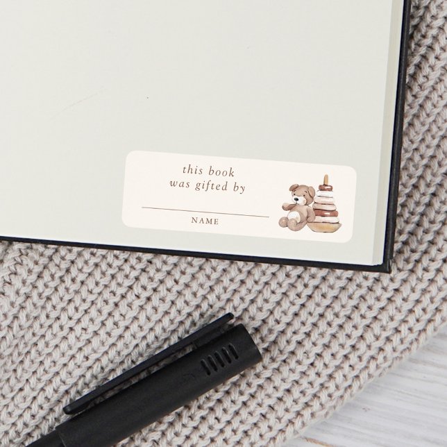 Neutral Boho Nursery Baby Shower Book Gifted By (Creator Uploaded)