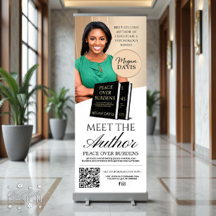 Neutral Book Launch Meet The Author Event Retractable Banner