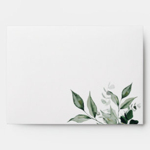 Neutral Botanical Wedding Invitation Envelope