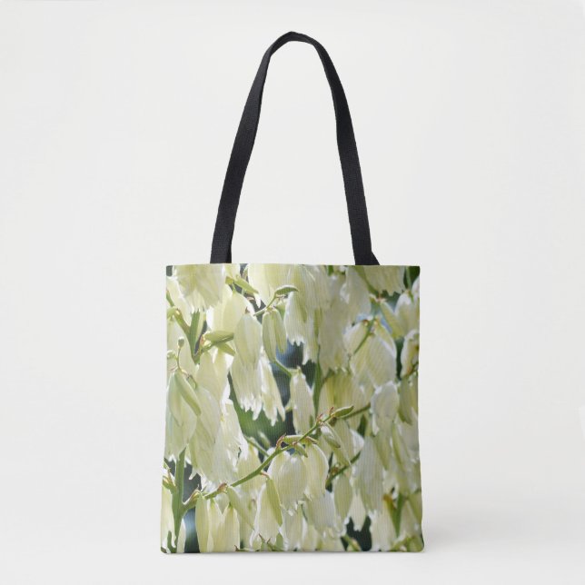 Neutral Botanical White Lilies Florals By Ava Tote Bag (Front)