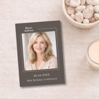 Neutral brown ivory photo birthday women
