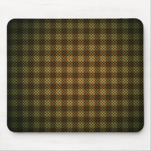 Neutral brownish chequered carbon fibre patterned mouse mat