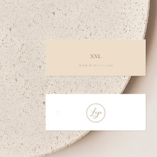 Neutral Business Clothing Logo Label Hang Tag