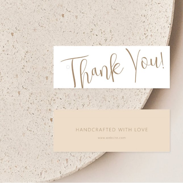 Neutral Business Clothing Thank You Label Hang Tag (Creator Uploaded)