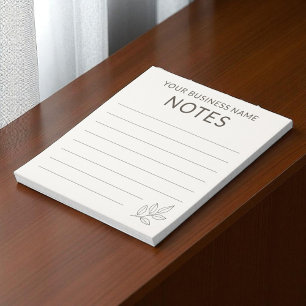 Neutral Business Minimalist Simple Botanical Notepad