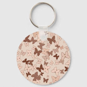 Neutral Butterfly Keychain