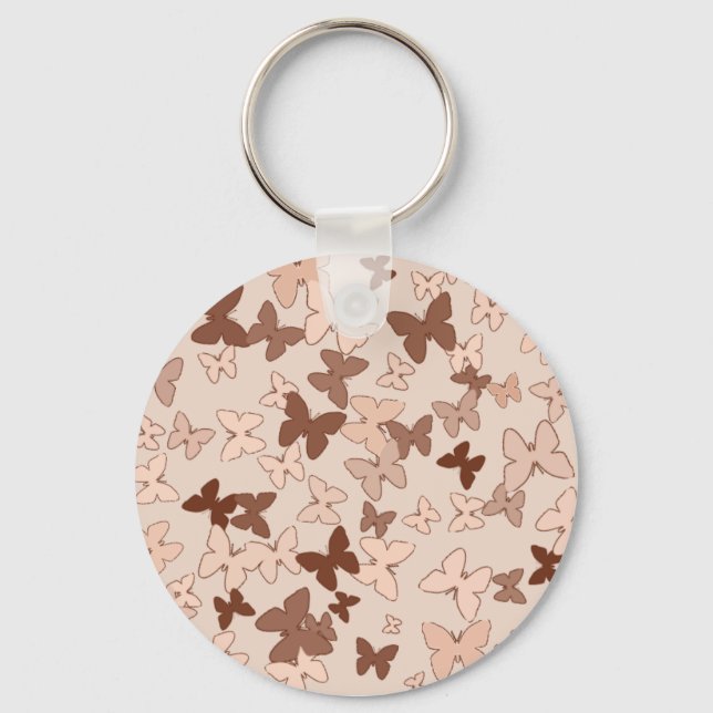 Neutral Butterfly Keychain (Front)