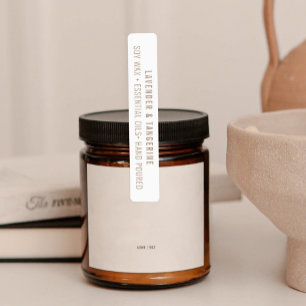 Neutral Candle Tamper-proof Seal Labels