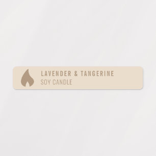 Neutral Candle Tamper-proof Seal With Logo Labels