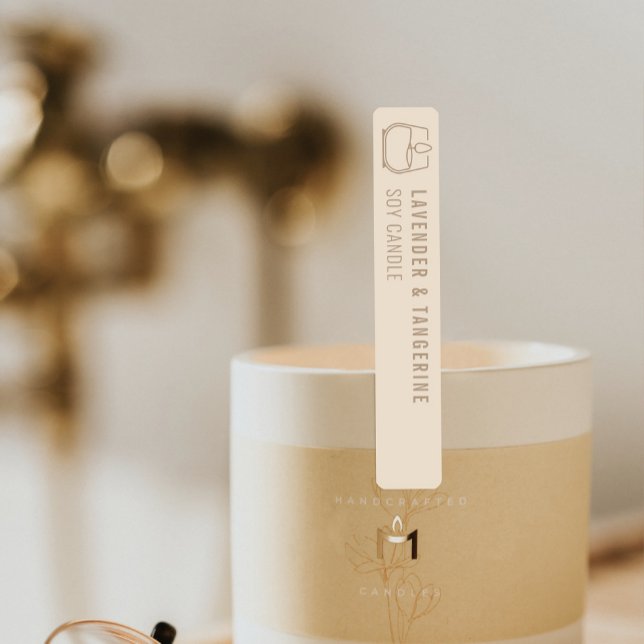 Neutral Candle Tamper-proof Seal With Logo Labels (Creator Uploaded)