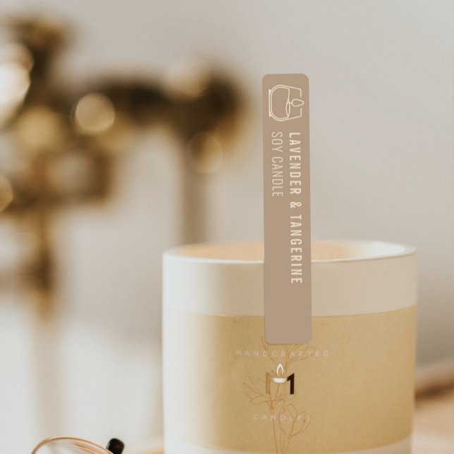 Neutral Candle Tamper-proof Seal With Logo Labels (Creator Uploaded)