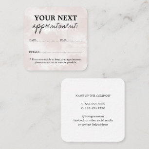 Neutral Cleaning Service Appointment Card