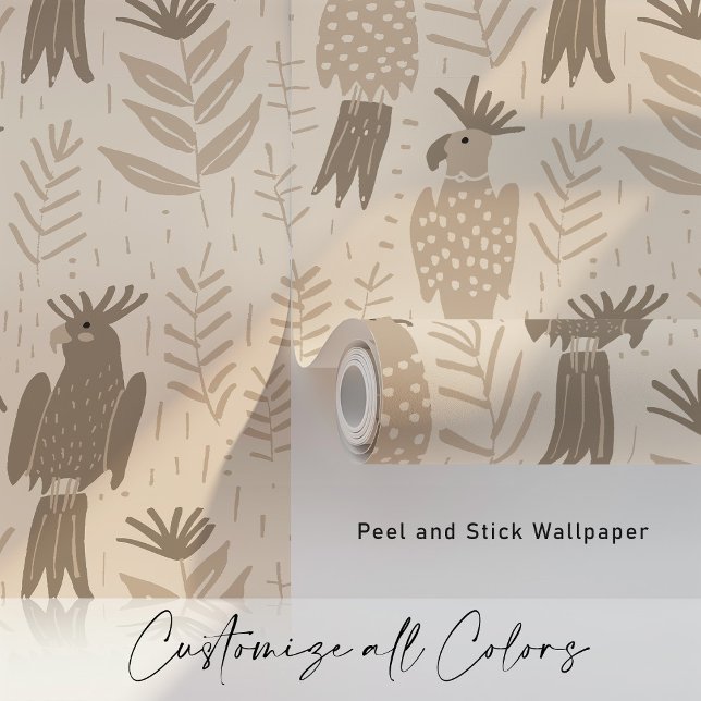 Neutral Cockatoo Tropical Wallpaper (Creator Uploaded)