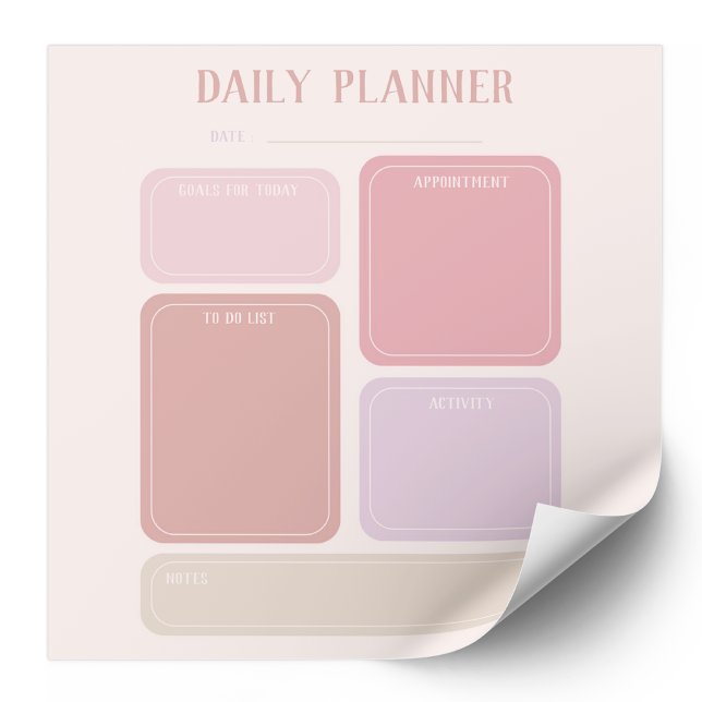 Neutral Colour Daily Planner  Notepad (Creator Uploaded)