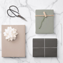Neutral Colour Palette Wrapping Paper Set