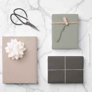 Neutral Colour Palette Wrapping Paper Set