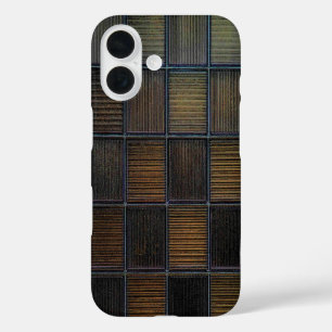 Neutral Coloured Block Corduroy Look iPhone 16 Case