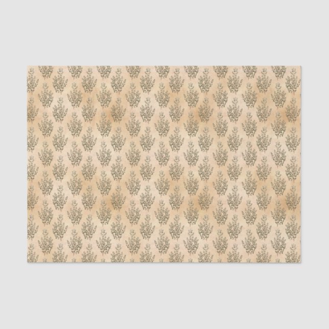 Neutral Colours Botanical Tissue Paper (Front)