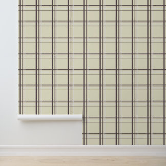 Neutral Cream Plaid Tartan Wallpaper