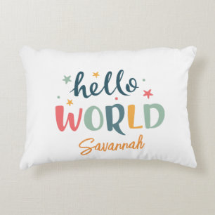 Neutral Custom Name Baby Shower baby Decorative Cushion