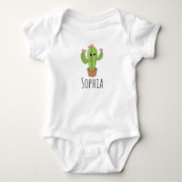 Neutral Cute Kawaii Cactus Plant and Name