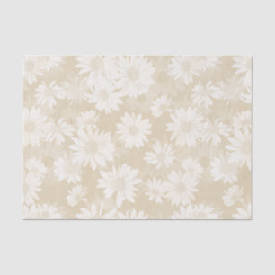 Neutral Daisies Tissue Paper
