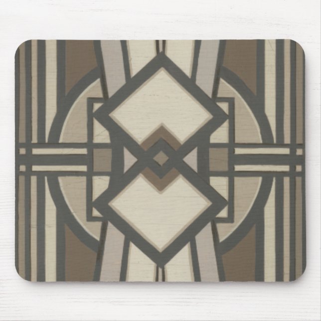 Neutral Deco Panel I Mouse Mat (Front)