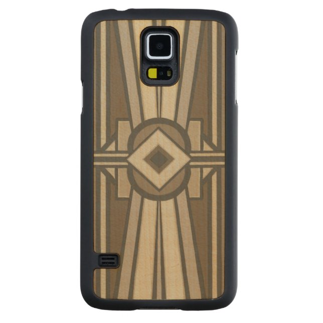 Neutral Deco Panel II Carved Maple Galaxy S5 Case (Back)