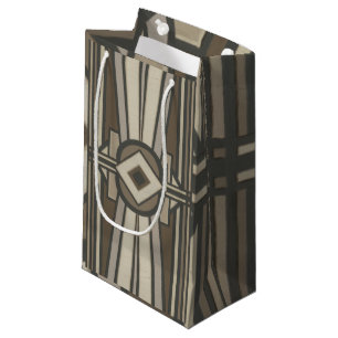 Neutral Deco Panel II Small Gift Bag