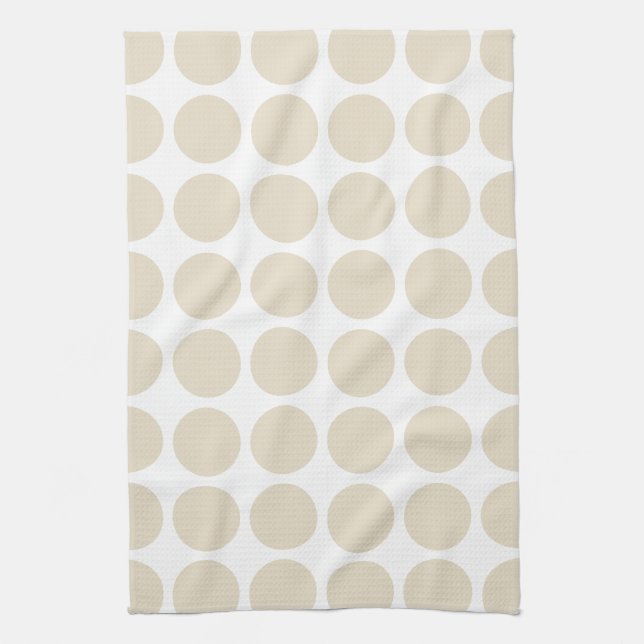 Neutral Dots Tea Towel (Vertical)