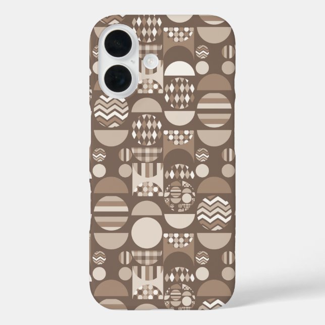 Neutral Earth Brown Nordic Scandinavian  Case-Mate iPhone Case (Back)