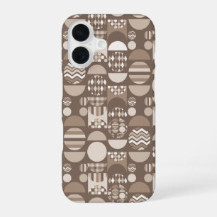 Neutral Earth Brown Nordic Scandinavian  iPhone 16 Case