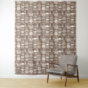 Neutral Earth Brown Nordic Scandinavian Tapestry