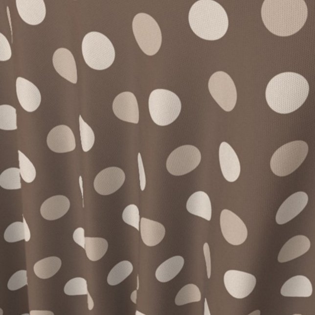 Neutral Earth Brown Polka Dots Design  Fabric (Creator Uploaded)