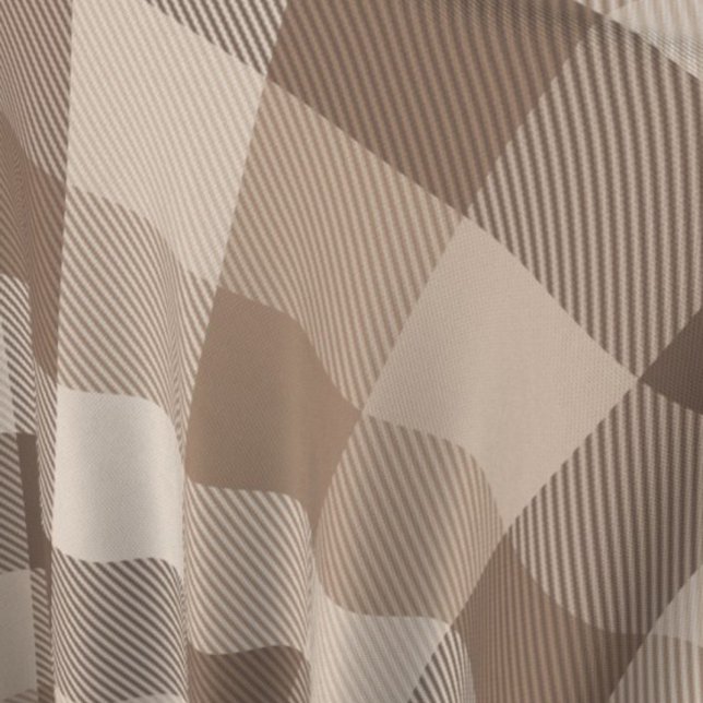 Neutral Earth Tan Chequered Gingham Plaid  Fabric (Creator Uploaded)