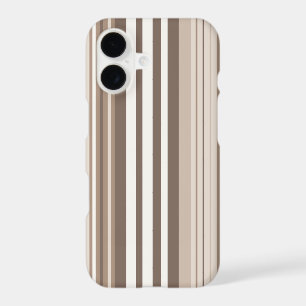 Neutral Earthy Tone Stripes Pattern Design 