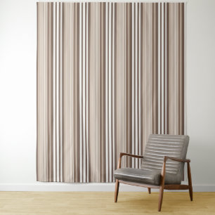 Neutral Earthy Tone Stripes Pattern Design Tapestry