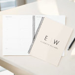 Neutral Elegant Modern Minimalist Monogram Name Planner<br><div class="desc">Achieve organisation and style in one with our Classic Elegant Modern Minimalist Monogram Planner. This meticulously designed planner seamlessly blends timeless sophistication with contemporary minimalism, making it an essential tool for staying on top of your schedule. Crafted with precision and attention to detail, this planner is more than just a...</div>