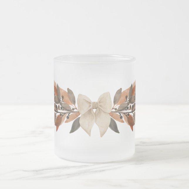 Neutral Fall Leaf “Happy Thanksgiving” Mug (Center)