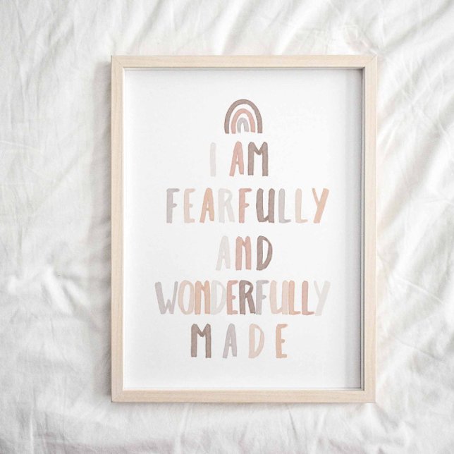 Neutral Fearfully and wonderfully made print (Creator Uploaded)