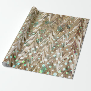 Neutral Festive Boho Christmas Wrapping Paper