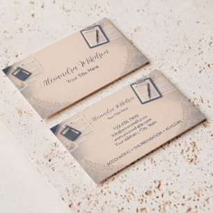 Neutral Financial Services Branding Business Card
