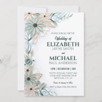 Neutral Floral Wedding Paper Quilling Simulation