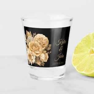Neutral Flower Bouquet-Money/shot Dance- Shot Glass