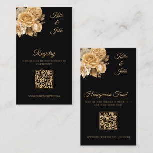 Neutral Flower Bouquet- Wedding Registry- Business Card