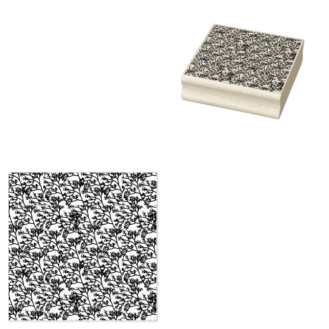 Neutral Foliage Rubber Stamp (Stamped)