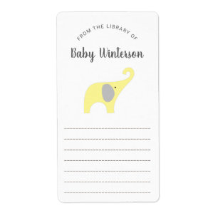 Neutral Gender Elephant book baby shower