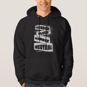 Neutral Genderless Non Binary Pride Gender Fluid Hoodie