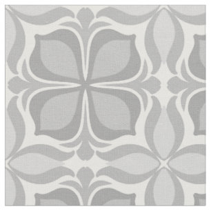 Neutral geolmetrical tiles fabric