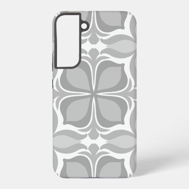 Neutral geolmetrical tiles samsung galaxy s22+ case (Back)